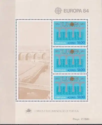 AZOREN 1984 Mi-Nr. Block 5 ** MNH - CEPT