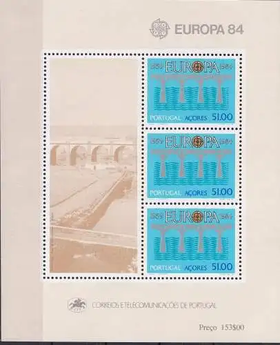 AZOREN 1984 Mi-Nr. Block 5 ** MNH - CEPT