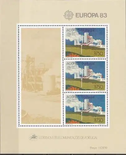 AZOREN 1983 Mi-Nr. Block 4 ** MNH