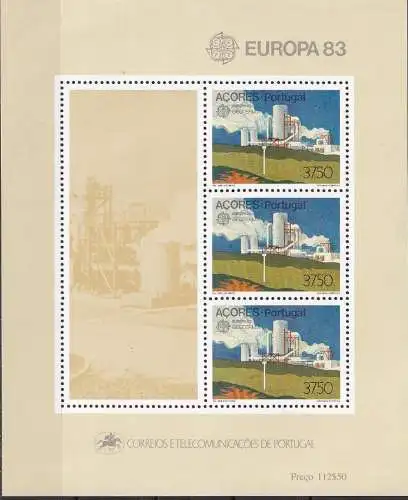 AZOREN 1983 Mi-Nr. Block 4 ** MNH