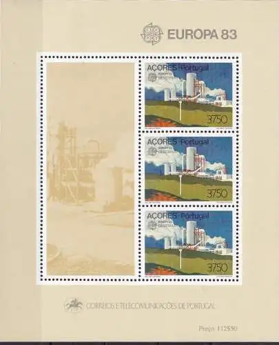 AZOREN 1983 Mi-Nr. Block 4 ** MNH - CEPT