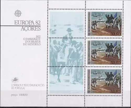 AZOREN 1982 Mi-Nr. Block 3 ** MNH - CEPT