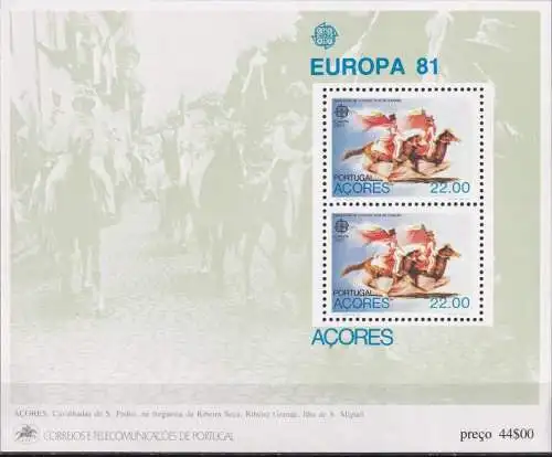 AZOREN 1981 Mi-Nr. Block 2 ** MNH