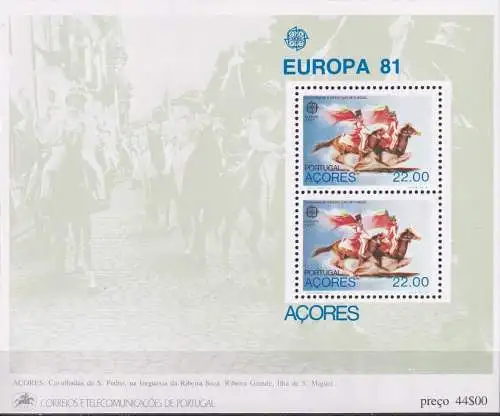 AZOREN 1981 Mi-Nr. Block 2 ** MNH - CEPT