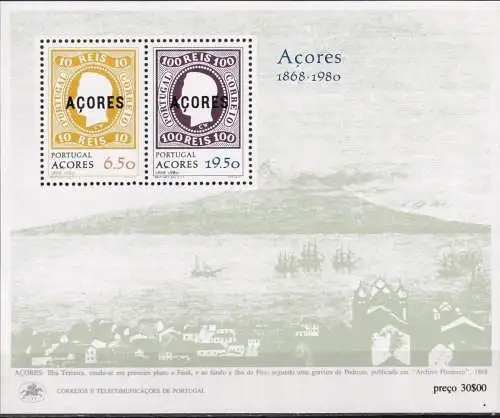 AZOREN 1980 Mi-Nr. Block 1 ** MNH