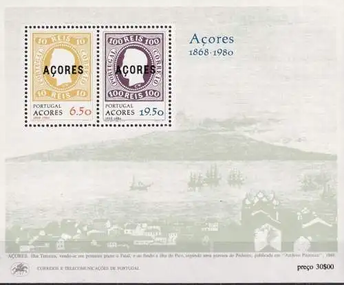 AZOREN 1980 Mi-Nr. Block 1 ** MNH