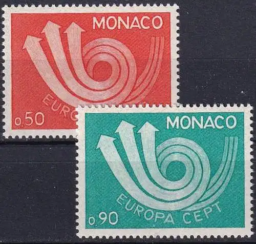 MONACO 1973 Mi-Nr. 1073/74 ** MNH - CEPT