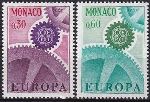 MONACO 1967 Mi-Nr. 870/71 ** MNH - CEPT