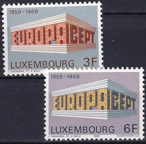 LUXEMBURG 1969 Mi-Nr. 788/89 ** MNH - CEPT