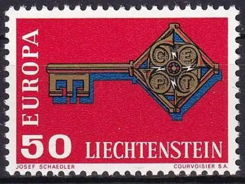LIECHTENSTEIN 1968 Mi-Nr. 495 ** MNH - CEPT