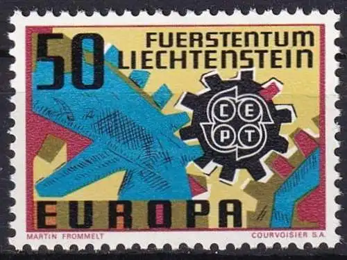 LIECHTENSTEIN 1967 Mi-Nr. 474 ** MNH - CEPT