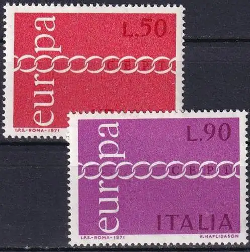 ITALIEN 1971 Mi-Nr. 1335/36 ** MNH - CEPT