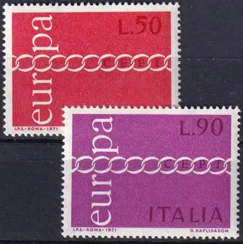 ITALIEN 1971 Mi-Nr. 1335/36 ** MNH - CEPT