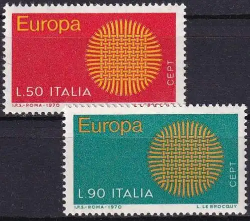ITALIEN 1970 Mi-Nr. 1309/10 ** MNH - CEPT