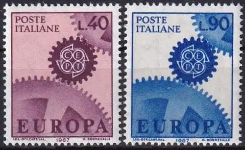 ITALIEN 1967 Mi-Nr. 1224/25 ** MNH - CEPT