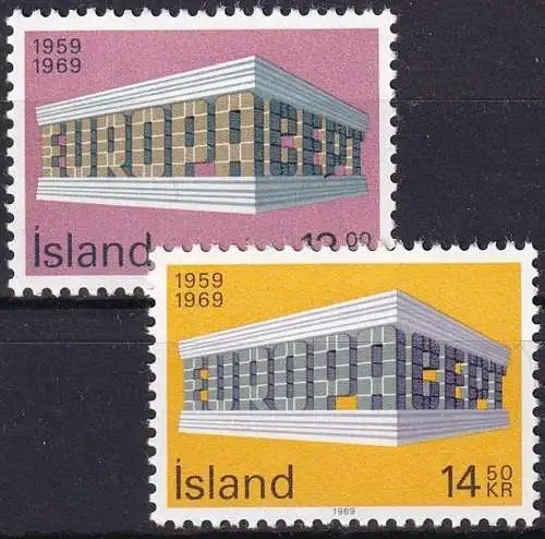 ISLAND 1969 Mi-Nr. 428/29 ** MNH - CEPT