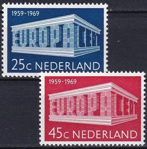 NIEDERLANDE 1969 Mi-Nr. 920/21 ** MNH - CEPT