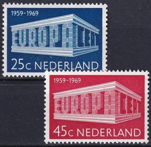 NIEDERLANDE 1969 Mi-Nr. 920/21 ** MNH - CEPT