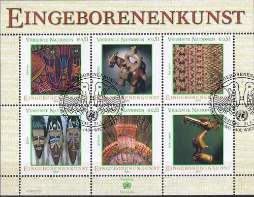 UNO WIEN 2003 Mi-Nr. Block 17 o used - aus Abo