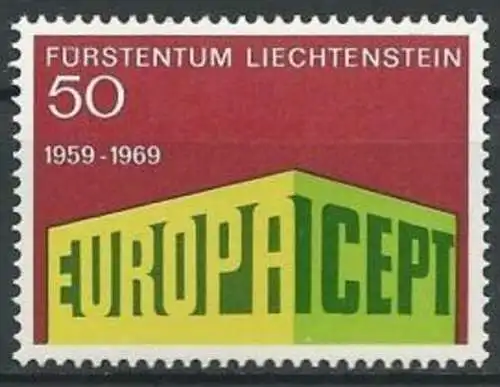 LIECHTENSTEIN 1969 Mi-Nr. 507 ** MNH - CEPT