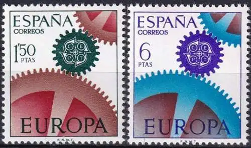 SPANIEN 1967 Mi-Nr. 1682/83 ** MNH - CEPT