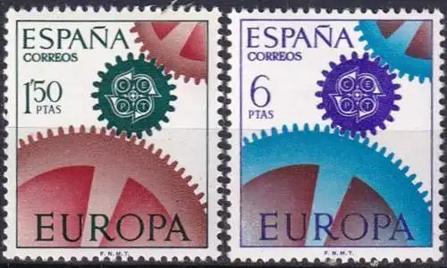 SPANIEN 1967 Mi-Nr. 1682/83 ** MNH - CEPT