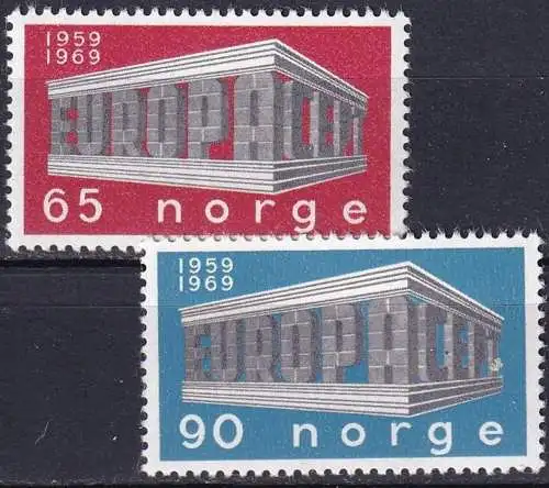 NORWEGEN 1969 Mi-Nr. 583/84 ** MNH - CEPT