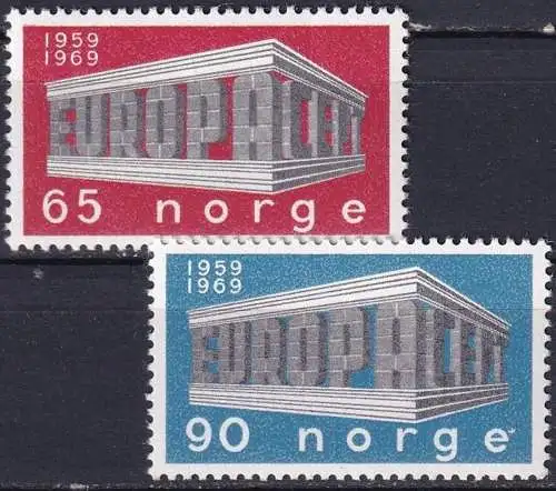 NORWEGEN 1969 Mi-Nr. 583/84 ** MNH - CEPT