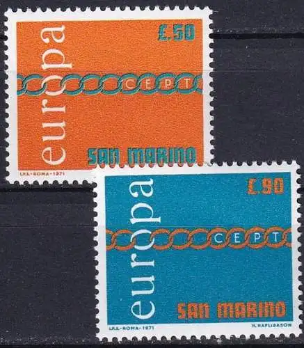 SAN MARINO 1971 Mi-Nr. 975/76 ** MNH