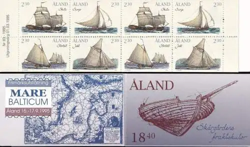 ALAND 1995 Mi-Nr. MH 3 Markenheft/booklet ** MNH