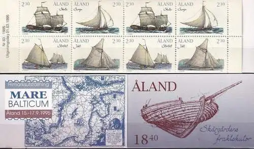 ALAND 1995 Mi-Nr. MH 3 Markenheft/booklet ** MNH