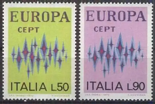 ITALIEN 1972 Mi-Nr. 1364/65 ** MNH - CEPT