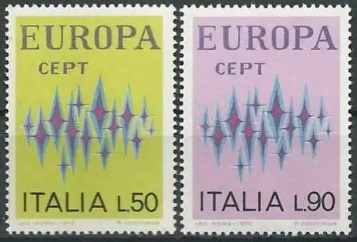 ITALIEN 1972 Mi-Nr. 1364/65 ** MNH - CEPT