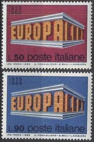 ITALIEN 1969 Mi-Nr. 1295/96 ** MNH - CEPT