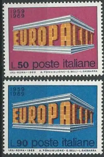ITALIEN 1969 Mi-Nr. 1295/96 ** MNH - CEPT