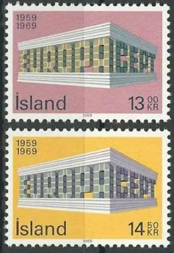 ISLAND 1969 Mi-Nr. 428/29 ** MNH - CEPT