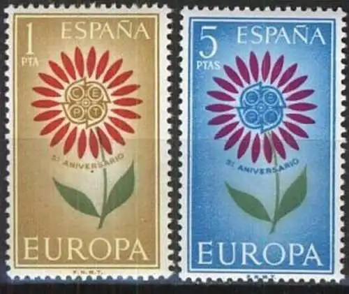 SPANIEN 1964 Mi-Nr. 1501/02 ** MNH - CEPT