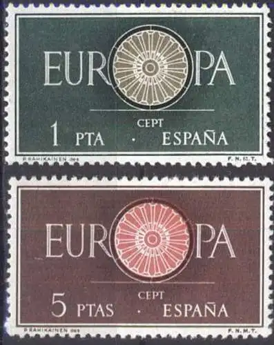 SPANIEN 1960 Mi-Nr. 1189/90 ** MNH - CEPT