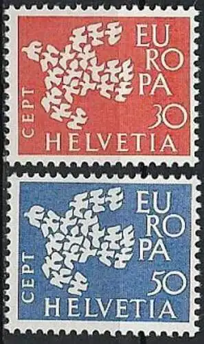 SCHWEIZ 1961 Mi-Nr. 736/37 ** MNH - CEPT