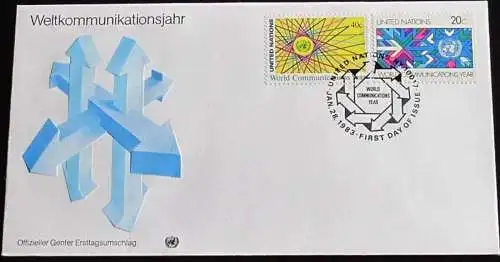 UNO NEW YORK 1983 Mi-Nr. 415/16 FDC