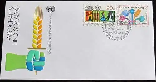 UNO NEW YORK 1980 Mi-Nr. 364/65 FDC