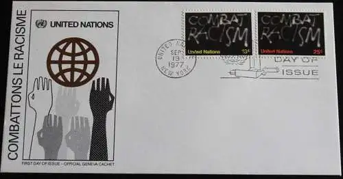 UNO NEW YORK 1977 Mi-Nr. 311/12 FDC