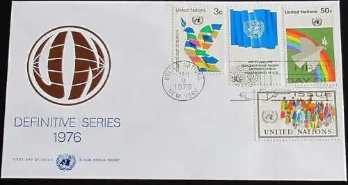 UNO NEW YORK 1976 Mi-Nr. 289/92 FDC