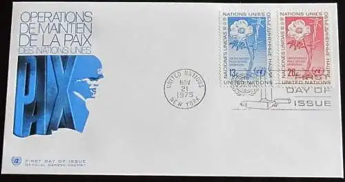 UNO NEW YORK 1975 Mi-Nr. 287/88 FDC