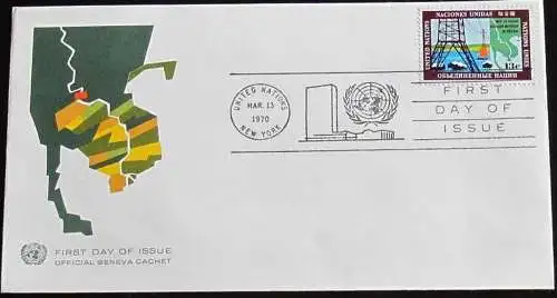 UNO NEW YORK 1970 Mi-Nr. 223 FDC