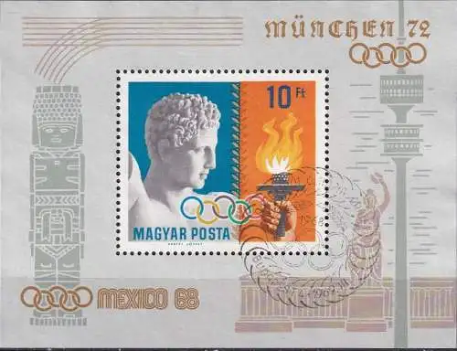 UNGARN 1969 Mi-Nr. Block 69 A o used - aus Abo