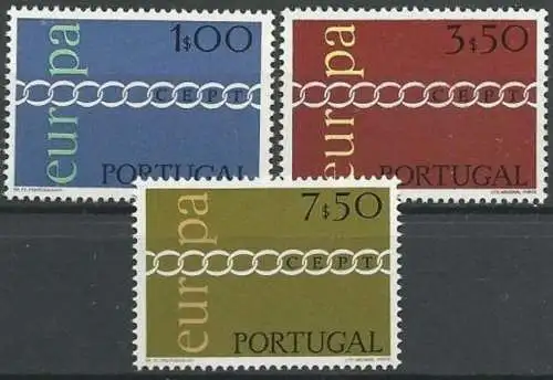 PORTUGAL 1971 Mi-Nr. 1127/29 ** MNH - CEPT