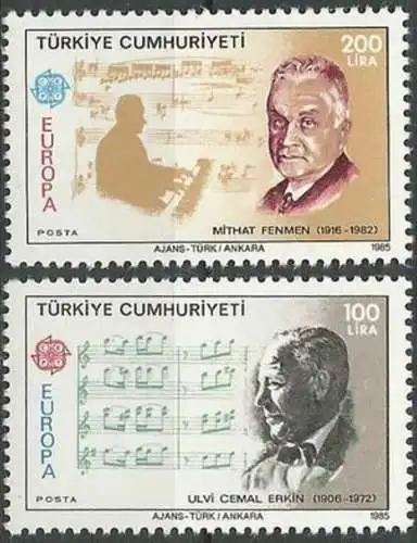 TÜRKEI 1985 Mi-Nr. 2706/07 ** MNH - CEPT