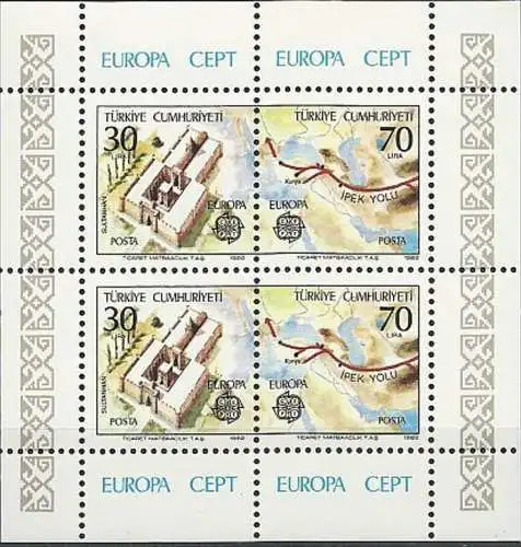 TÜRKEI 1982 Mi-Nr. Block 21 ** MNH - CEPT