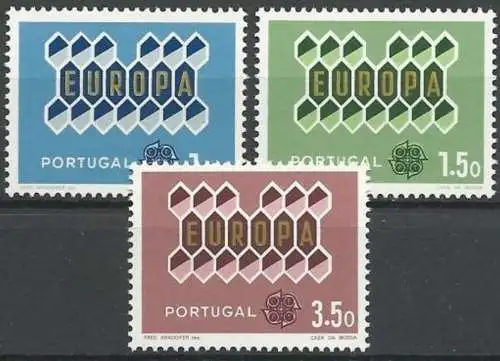 PORTUGAL 1962 Mi-Nr. 927/29 ** MNH - CEPT